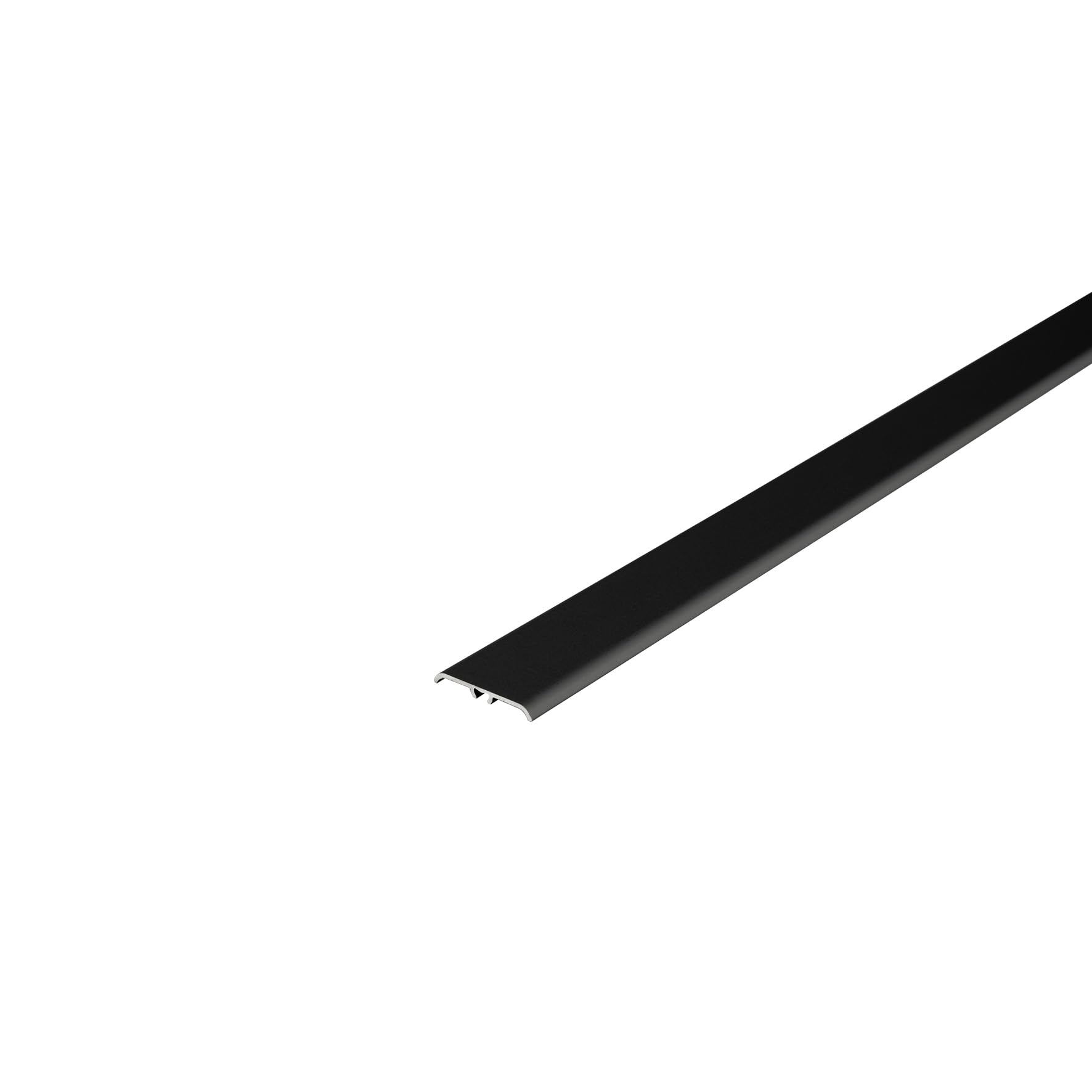 Cezar Black Aluminum Transition Trim 35X930mm (3.05Ft) Door Bars Threshold Strip Laminate Tiles Tmw Profiles Lpwo 35 (Black)
