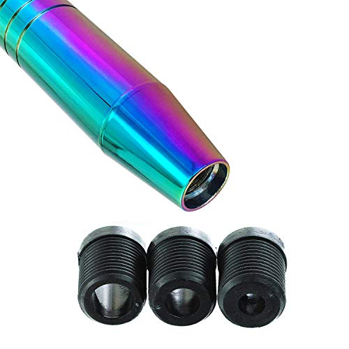 Abfer 5" Heavy Weighted Shifter Knob, Aluminum Alloy Car Gear Lever Metal Stick Shift Handle Fit Most Automatic Manual Vehicle (Multicolor) #TOP4