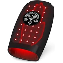Lunix LX33 Carpal Tunnel & Wrist Pain Relief Device, Red Light Therapy for Hands with Arthritis, Cordless Air Compression Hand Massager, Charcoal Black