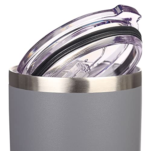 Christian Art Gifts Stainless Steel Double Wall Vacuum Insulated Tumbler Travel Mug For Men & Women: Walk By Faith - 2 Cor. 5:7 Bible Verse, Non-Toxic, Bpa-Free, Clean Hot/Cold Drinkware, Gray, 18 Oz. #TOP4