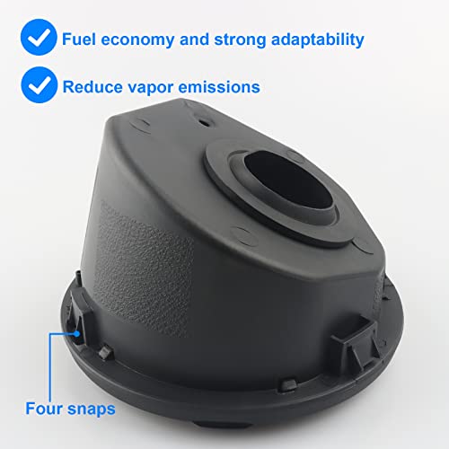 Locking Fuel Filler Door, Lock Gas Tank Cap Cover Compatible With Jeep Wrangler - 2018 2019 2020 2021 Jeep Wrangler Jl Jlu Unlimited Rubicon Sahara Sport 2 & 4 Door - Includes Door, Mounting Ring #TOP4