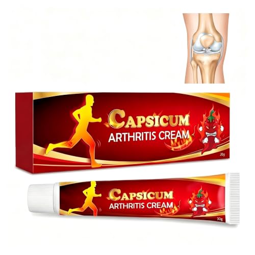 Capsaicin Crema Articolare, Crema Professionale per le Articolazioni, Creme per la Ossea, il Nourishment, per la Schiena, le Ginocchia, il Collo, 20g