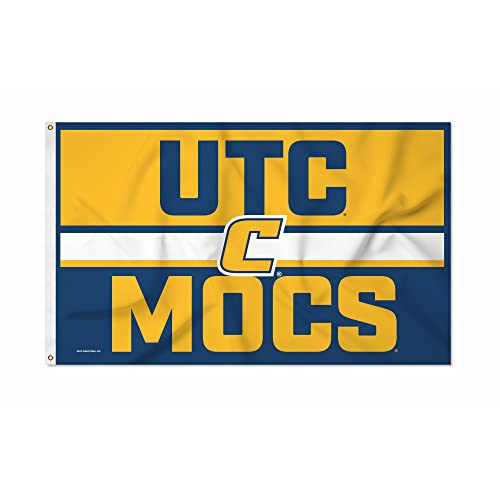 Rico Industries NCAA Tennessee-Chattanooga Mocs Bold 3' x 5' Banner Flag Single Sided - Indoor or Outdoor - Home Décor
