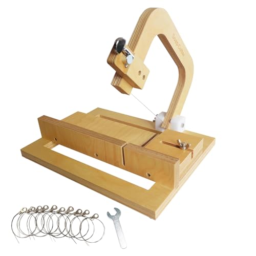 Yjlphh YYP205 Soap Cutter,Wooden Soap Cutter For Soap Making Supplies Adjustable Wire Cutting Handmade Soap cover