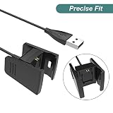 Kissmart Zapasowa ładowarka do Fitbit Charge 2 3,8 m 2-Pack, 1,8 stopy i 3,3 stopy