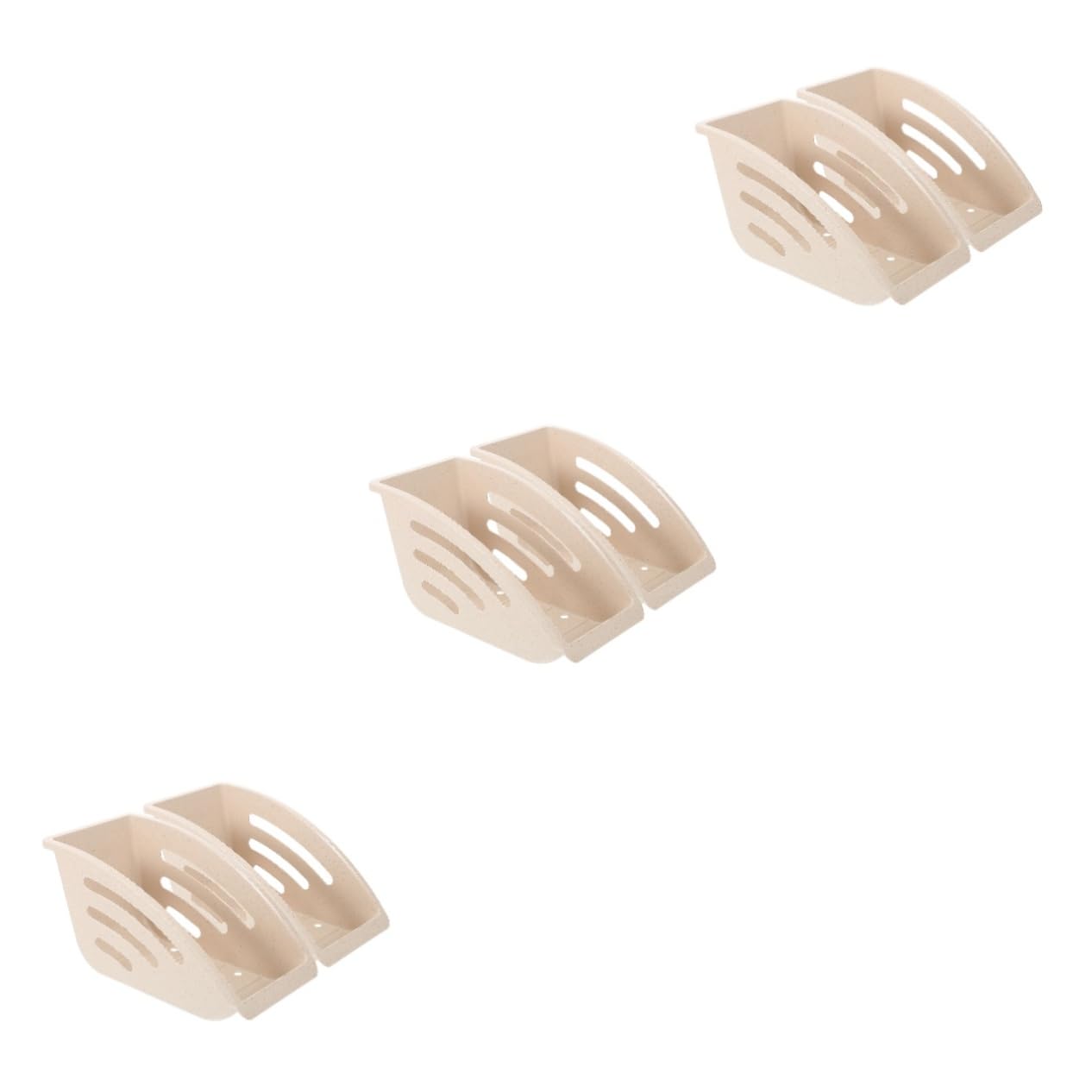 PRETYZOOM 6 Pièces Égouttoir à vaisselle Organisateur de cuisine Rangement vaisselle Boîte de rangement pour assiettes organisateur de plats support de stockage de plat Plastique