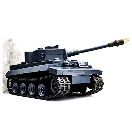 OneNext WW2 PzKpfw VI Tiger I Bausteine Panzer Toys Weihnachten Geschenk Spielzeug kompatibel mit Legotechnik