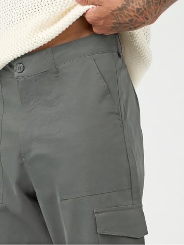 Image of Bewakoof Men's Straight Fit Mid Rise Pants