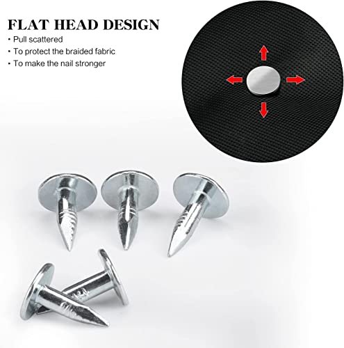 Noosverl 100 Stück Dachpappstifte/Filznägel, Nägel Dachpappe, Dachpappennägel,Nägel für dachpappe,Dachnägel für Filz für Schuppen, Nägel für Holz...