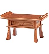 Amazon｜なーむくまちゃん工房 経机 仏具 20号 幅60cm 黒檀調｜経机