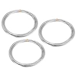 QUARKZMAN 3 Stück Zinkdraht 99 99% Hohe Reinheit Fester Zinkstab 1 16 Zoll (2mm) Durchmesser 118 1 8 Zoll (3000mm) Länge Zinkmetallstab Anode Gute Leitfähigkeit Für Experimente Forschung DIY