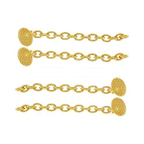4 Pcs New SmileTech Gold Traction Chain Orthodontics Lingual Buttons Dental Orthodontic Materials