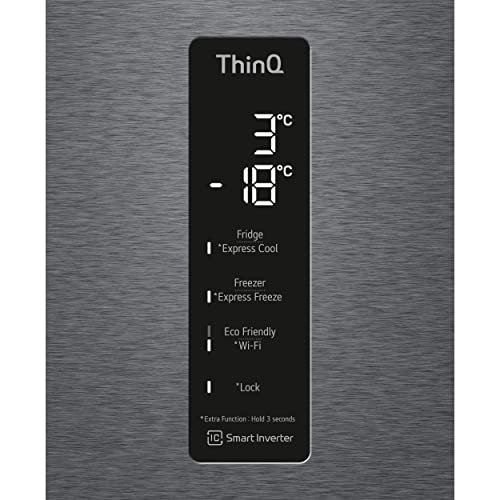 LG-GBP61DSXGC-Frigorifico-Combi-No-Frost-186cm-con-congelador-compresor-Smart-Inverter-341-litros-color-Inox-Antihuellas