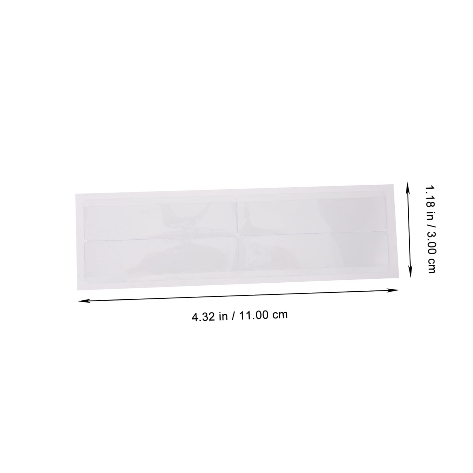 Gadpiparty 4 Set Etichetta Adesiva Sacchi Adesivi Impermeabili Impermeabile Titolare Tasche Trasparenti Sulle Maniche Titolari Tasche Per Etichette Adesive Chiaro Carta Trasparente