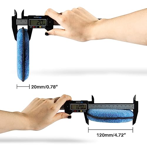 image for Sukh 12 Pack Microfiber Foam Car Wax Applicator Pad - Foam Applicator 