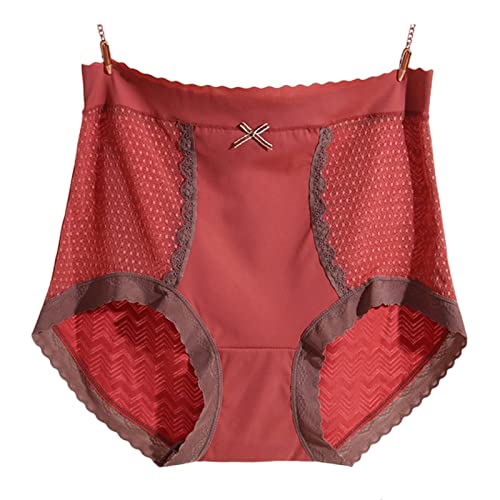 Culotte coton respirante grande taille maintien intégral lot de 2 slips orange