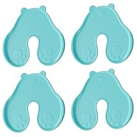 XPEX 4 Stück Shot Blocker Für Injektionen Für Kinder, 5 * 7Cm Shot Helper Wundblocker, Wiederverwendbare Kunststoff Schussschmerzen Reduzierer, Schießhilfsblöcke Wunden Minimieren(Grün)