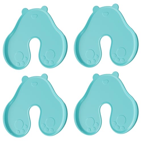 XPEX 4 Stück Shot Blocker Für Injektionen Für Kinder, 5 * 7Cm Shot Helper Wundblocker, Wiederverwendbare Kunststoff Schussschmerzen Reduzierer, Schießhilfsblöcke Wunden Minimieren(Grün)