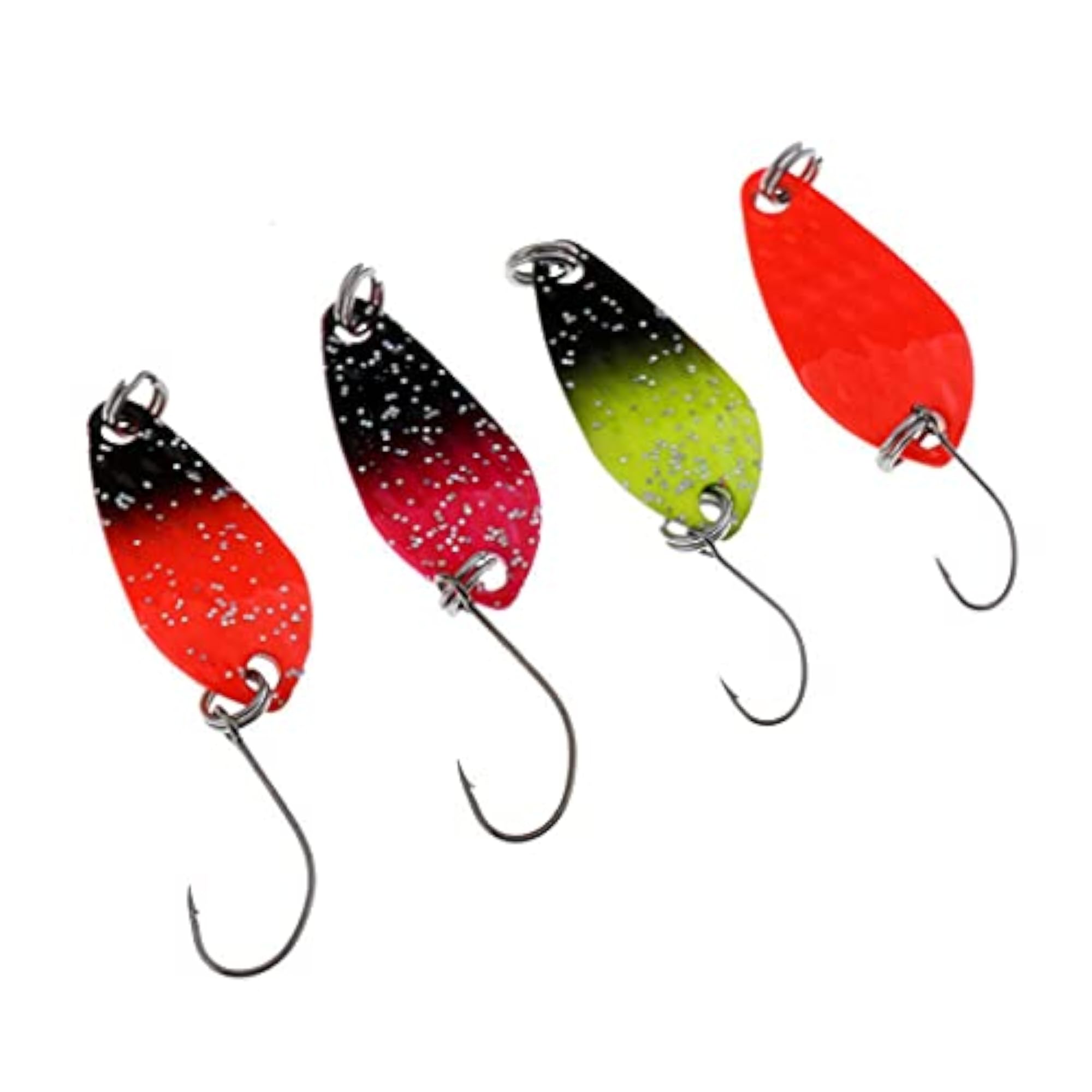 Imported 4pcs Metal Fishing Spoon Set, Mixed Colors