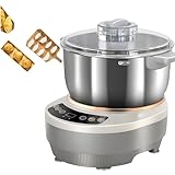 DowPie Impastatrice elettrica con Funzione di fermentazione, impastatrice Commerciale e Domestica da 5 l/7 l, Mixer in Acciaio Inossidabile con Timer Automatico e Controllo Touch 5L