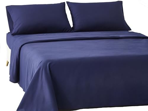 Juego de sábanas de microfibra de 4 piezas, ropa de cama de lujo,...