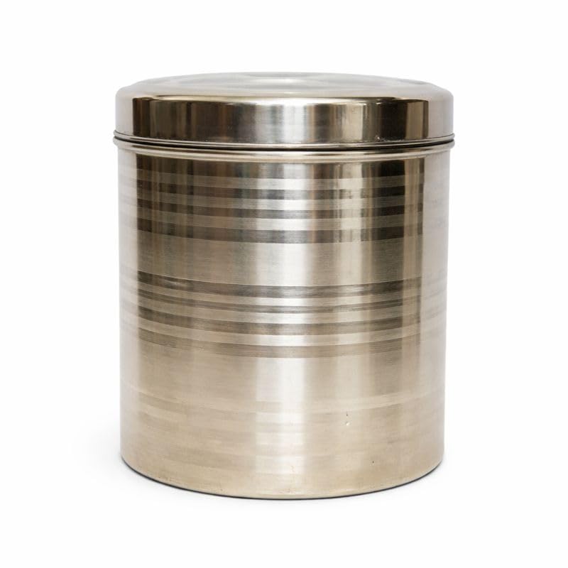 Image of Duodeno Stainless Steel Storage Container Set | 2.5kg, 3kg, 4kg & 5kg Airtight Canisters | Food-Grade, Rust-Free Steel Dabba for Kitchen | Ideal for Sugar, Tea & Spices (4-Piece)