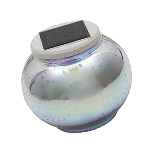 Serenable Globo De Vidro Solar Bola Branco/Cor Mudando De Jardim Ao Ar Livre Luz LED - D