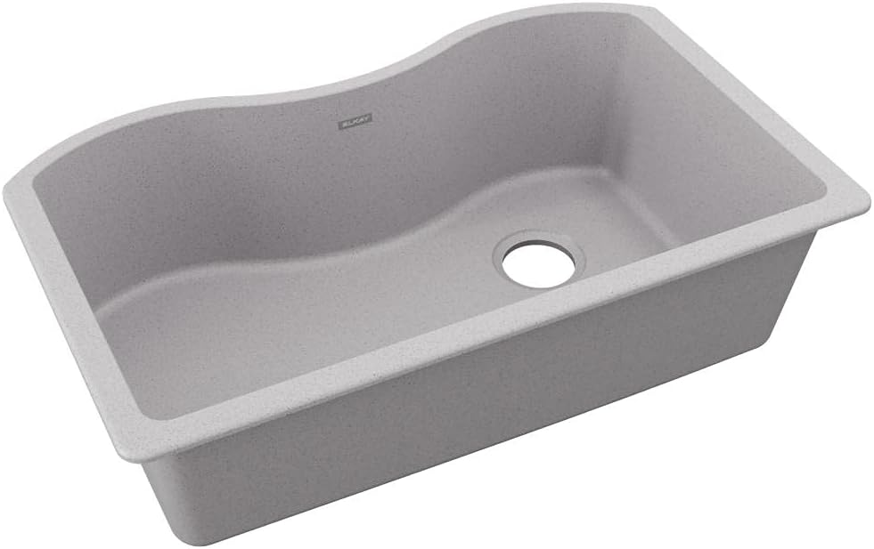 Hottest Sale Elkay Quartz Classic ELGUS3322RGS0 Greystone Single Bowl Undermount Sink