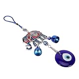 Blue Elephant Hanging Decorative Charming Ornament Zart für Schutz und Glück, Angepasst an den Automobilhändler und das Farbenfrohe Zuckerguss in Legierung in Eisenlegierung