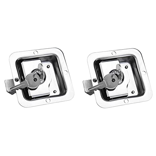 Loquet de poignée de palette en acier inoxydable pour boîte à outils de camion RV x2