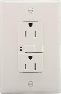 Eaton 3PK Tamper-resistantSGF15White, Sold 10/ Zack Pack, Tamper-Resistant 270W, with Free! screwless Plate Offer, a 5.00 Value(TRSGF15W3270W)