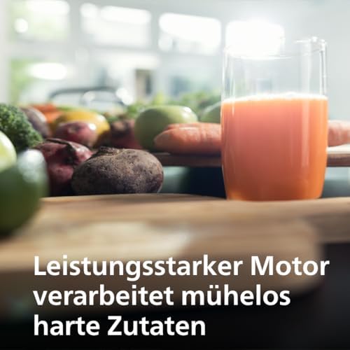 Bild 4 - Philips 3000 Series Entsafter – XXL-Einfüllschacht, FibreBoost-Technologie, QuickClean, 2L Kapazität, 1100W leistungsstarker Motor für frischen & fruchtfleischreichen Saft (HR1921/20)