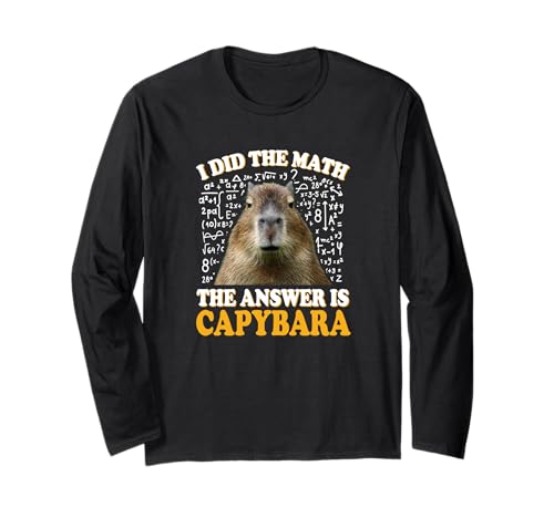 Boys Girls Kids I Did The Math Answer Capybara Meme Lover ����T�V���c