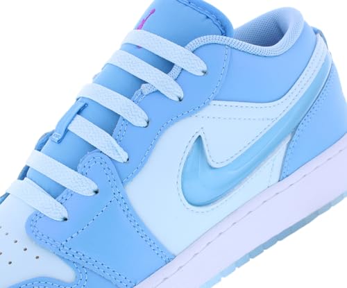 Jordan Big Kid's 1 Low SE Aquarius Blue/Aquarius Blue (FN7366 400) - 5.52