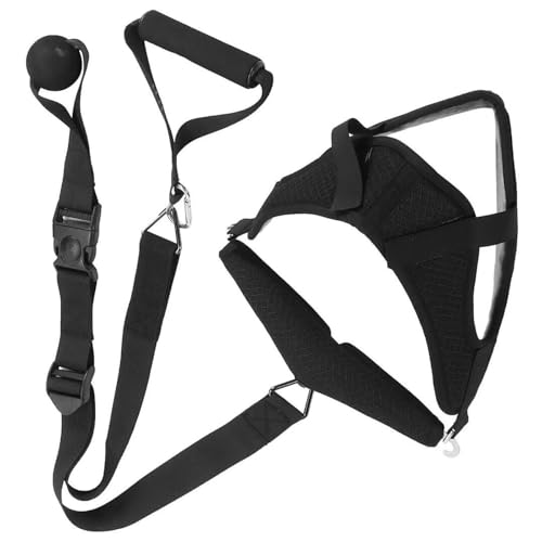 BODYA Cómodo dispositivo de tracción para aliviar el dolor, hamaca cervical para reducir la presión, color negro
