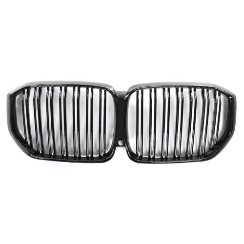 Auto-Frontnierengrill, Renngrills, glänzend schwarz