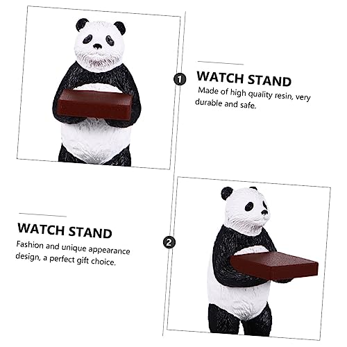 Support montre résine présentoir montre panda rangement de bureau - 5