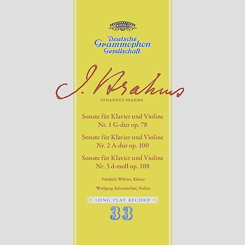 Wolfgang Schneiderhan, Friedrich Wührer & Johannes Brahms