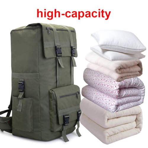 Mochila impermeable para senderismo 120L verde miniatura 4