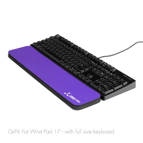 Grifiti Fat Wrist Pad 17 Red 4 X 17 X 0.75 Inch Wrist Rest for Standard and Mechanical Keyboards New Materials - Thumbnail 6