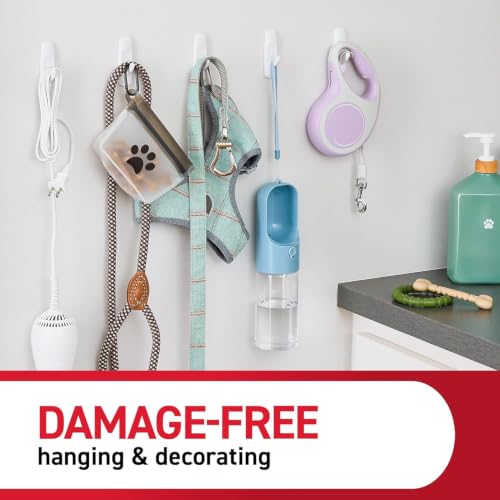 Image of Command Medium Wire Toggle Hooks, 7 Wall Hook and 8 Strips, Damage-Free Hanging with Adhesive, No Tools for Hanging, Organization and Storage, Holds up to 2 lb (Pack of 3)
