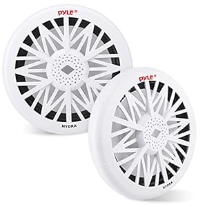 10-Inch Outdoor Marine Audio Subwoofer – 500 Watt Single White Waterproof Bass Loud Speaker For Marine Stereo Sound…