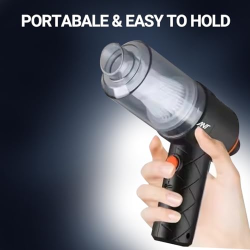 Image of Ant 6 in 1 Emergency Vacuum Cleaner with Window Breaker Seat Belt Cutter Mini Wireless Emergency Vacuum Cleaner with 2500pa Suction Power,Dust Buster,Portable Hoover Vacuum for Car Home Office DB11