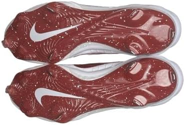 Nike Alpha Huarache NXT Men's Baseball Metal Cleats White Red HQ1550-100 Size 12 - Image 3