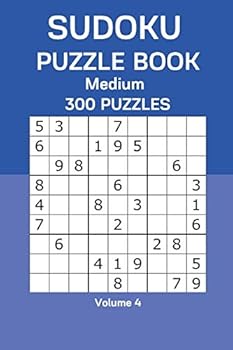 Paperback Sudoku Puzzle Book Medium: 300 Puzzles Volume 4 Book