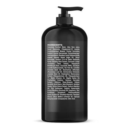 Image of Botanic Hearth Biotin Shampoo | Infused With Korean Ginseng & Turmeric For Stronger, Thicker | Looking Hair | Sulfate & Paraben Free | 16 Fl. Oz