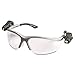 3M Light Vision 2 Protective Eyewear, 11476-00000-10 Clear Anti-Fog Lens, Gray Frame, Lights (Pack of 1)