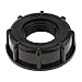 Produktbild bc Wassertank Tankadapter Schraubdeckel Verschluss Deckel für 1000 Liter Tonnen Fässer, IBC Fässer, Schwarz 1 zoll