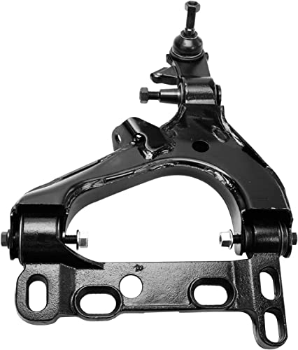 Image of Detroit Axle - 6pc Front End Suspension Kit for Chevy Trailblazer GMC Envoy 2 Lower Control Arms w /Ball Joints 4 Inner & Outer Tie Rod Ends Buick Rainier Isuzu Ascender Replacement [w / 16mm Thread]