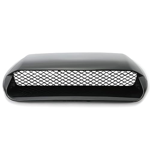 Kojem Front Upper Hood Scoop Replacement with Mesh Grille Compatible with 2015-2021 Subaru WRX/WRX STI Replacement for 90821VA001NN 90829VA010NN Front Hood Bonnet Vent Cover Black